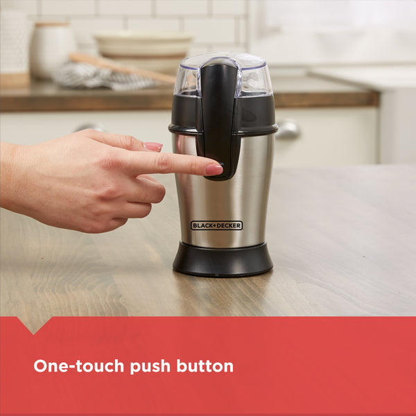 SmartGrind Coffee Grinder with Stainless Steel Blades, Stainless Steel