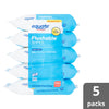 Flushable Wipes, Fresh Scent, 5 packs of 48 wipes, 240 wipes total