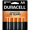 1.5V Alkaline AA Batteries, 4 Coppertop + 4 Optimum, 8 Pack (Limited Time Offer)