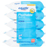 Flushable Wipes, Fresh Scent, 5 packs of 48 wipes, 240 wipes total